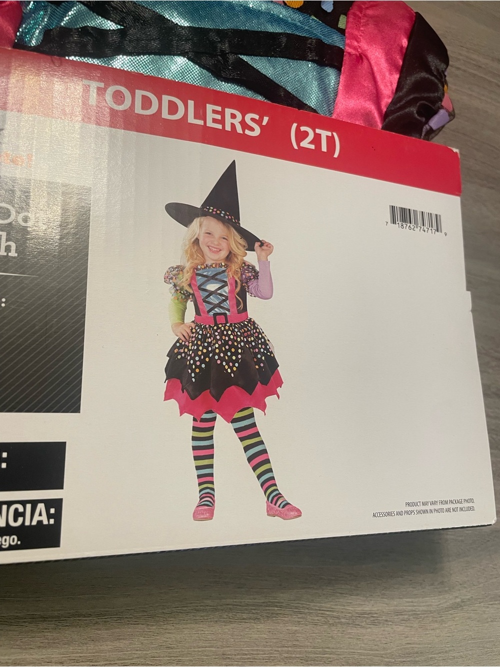 Way to Celebrate! Polka Dot Witch Halloween Costume – Toddler 2T - Picture 2 of 5
